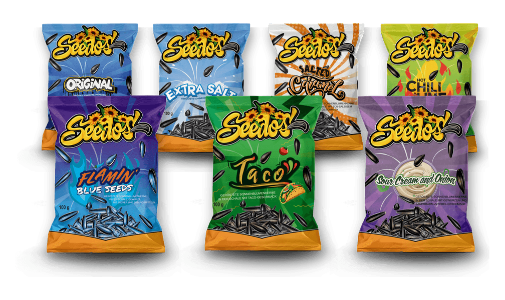 Seedos Multipack sedmi chutí, přední strana sáčku