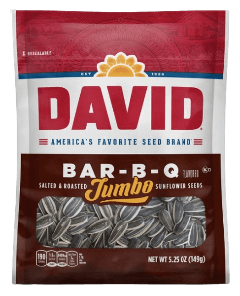 David Barbecue, americká jumbo slunečnicová semínka ve slupce s příchutí barbecue